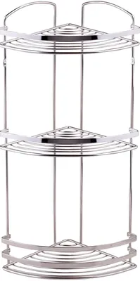 Полка для душа Tekno-tel BK083SSS угловая, подвесная, глянцевый хром