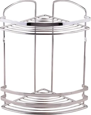 Полка для душа Tekno-tel BK082SSS угловая, подвесная, глянцевый хром