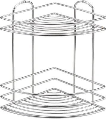 Полка для душа Tekno-tel BK022SSM угловая, подвесная, матовый хром