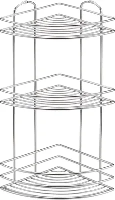Полка для душа Tekno-tel BK023SSS угловая, подвесная, глянцевый хром