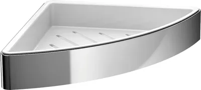 Полка для душа Emco Loft 0545 001 03 угловая, подвесная, хром, белая