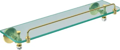 Полка под зеркало Art&Max Антик кристалл (Antic Crystal) AM-E-2682SJ-Do 50 см, стеклянная